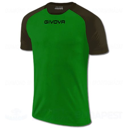 GIVOVA SHIRT CAPO futball mez - zöld-fekete