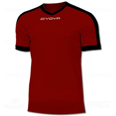 GIVOVA SHIRT REVOLUTION futball mez - burgundivörös-fekete