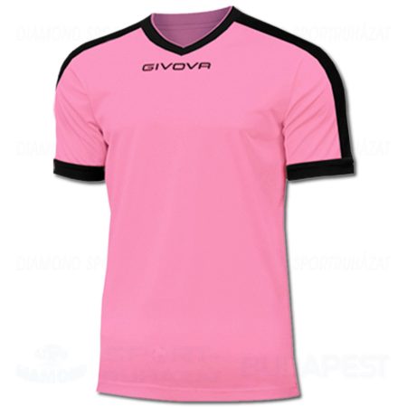 GIVOVA SHIRT REVOLUTION futball mez - rózsaszín-fekete