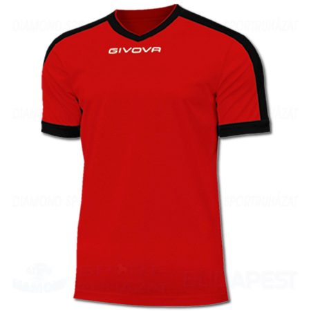 GIVOVA SHIRT REVOLUTION futball mez - piros-fekete