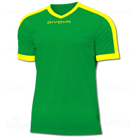 GIVOVA SHIRT REVOLUTION futball mez - zöld-sárga