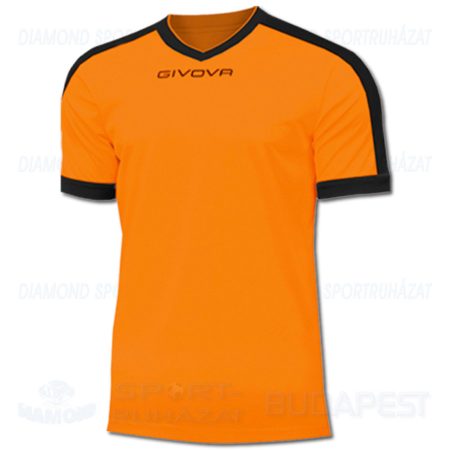GIVOVA SHIRT REVOLUTION futball mez - világos narancs-fekete
