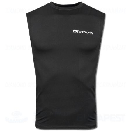 GIVOVA CORPUS 1 elasztikus aláöltöző felső (ujjatlan) - fekete