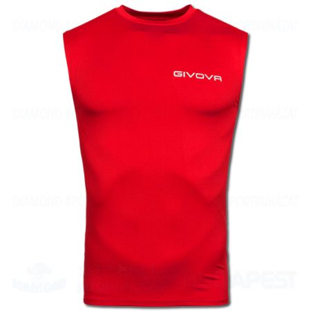 GIVOVA CORPUS 1 elasztikus aláöltöző felső (ujjatlan) - piros