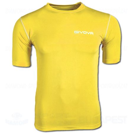 GIVOVA CORPUS 2 elasztikus aláöltöző felső (rövid ujjú) - sárga