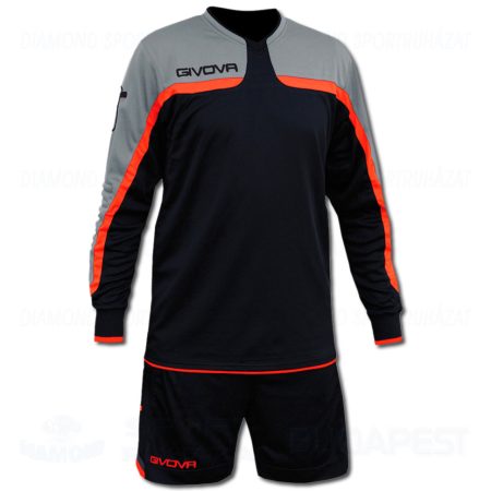 GIVOVA TRAFFORD KIT kapus mez + nadrág KIT - fekete-UV narancssárga [2XL]