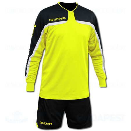 GIVOVA TRAFFORD KIT kapus mez + nadrág KIT - UV sárga-fekete [M]