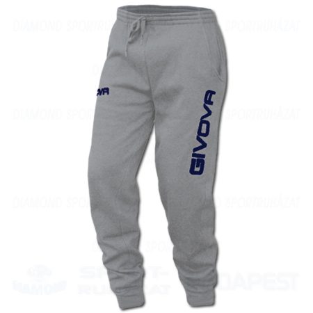 GIVOVA PANTA COTONE pamut szabadidő melegítő nadrág - szürke