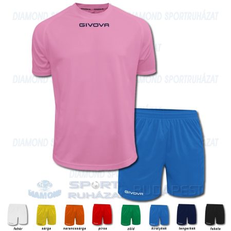 GIVOVA ONE & ONE SET futball mez + nadrág SZETT - rózsaszín