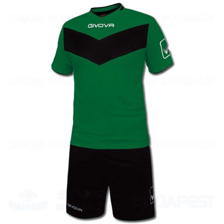 GIVOVA VITTORIA KIT futball mez + nadrág KIT - zöld-fekete