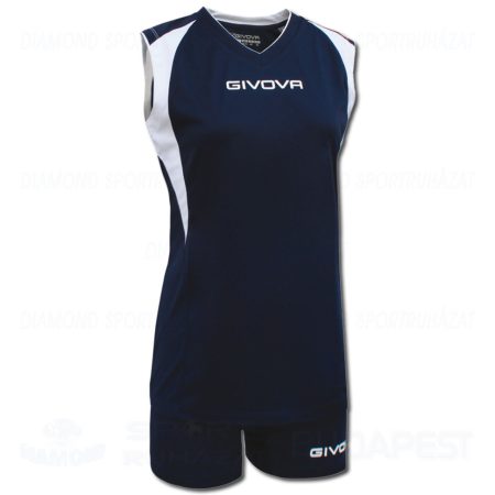 GIVOVA SPIKE LADIES KIT női röp- és kézilabda mez + nadrág KIT - tengerkék-fehér