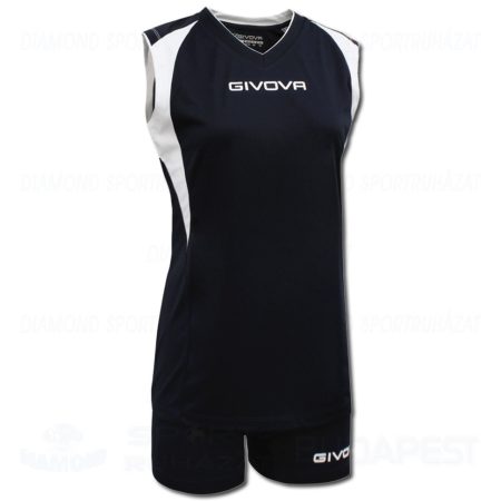 GIVOVA SPIKE LADIES KIT női röp- és kézilabda mez + nadrág KIT - fekete-fehér