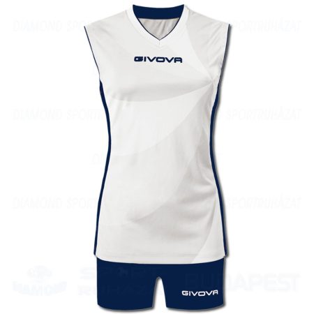 GIVOVA ELICA LADIES KIT női röp- és kézilabda mez + nadrág KIT - fehér-tengerkék