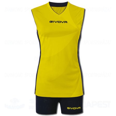 GIVOVA ELICA LADIES KIT női röp- és kézilabda mez + nadrág KIT - sárga-fekete