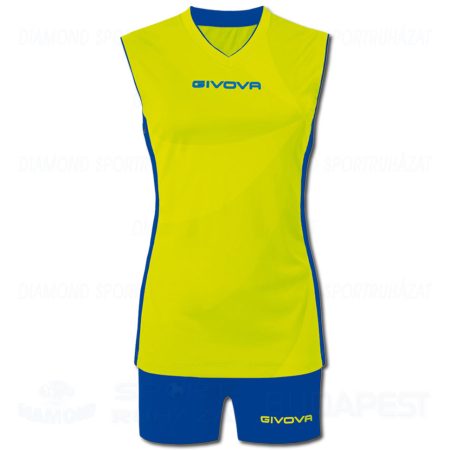 GIVOVA ELICA LADIES KIT női röp- és kézilabda mez + nadrág KIT - lime zöld-türkiz